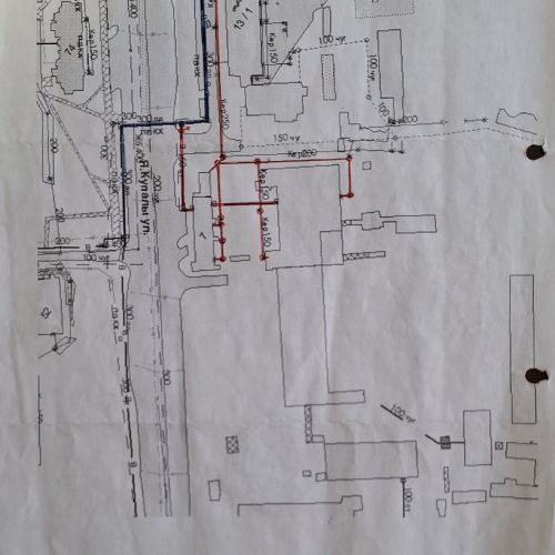 Канализационная сеть - действующая (-90%)