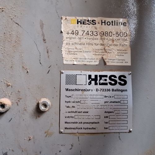 Электрогидравлический пресс для сборки рам Hess D-72336 (-60%)